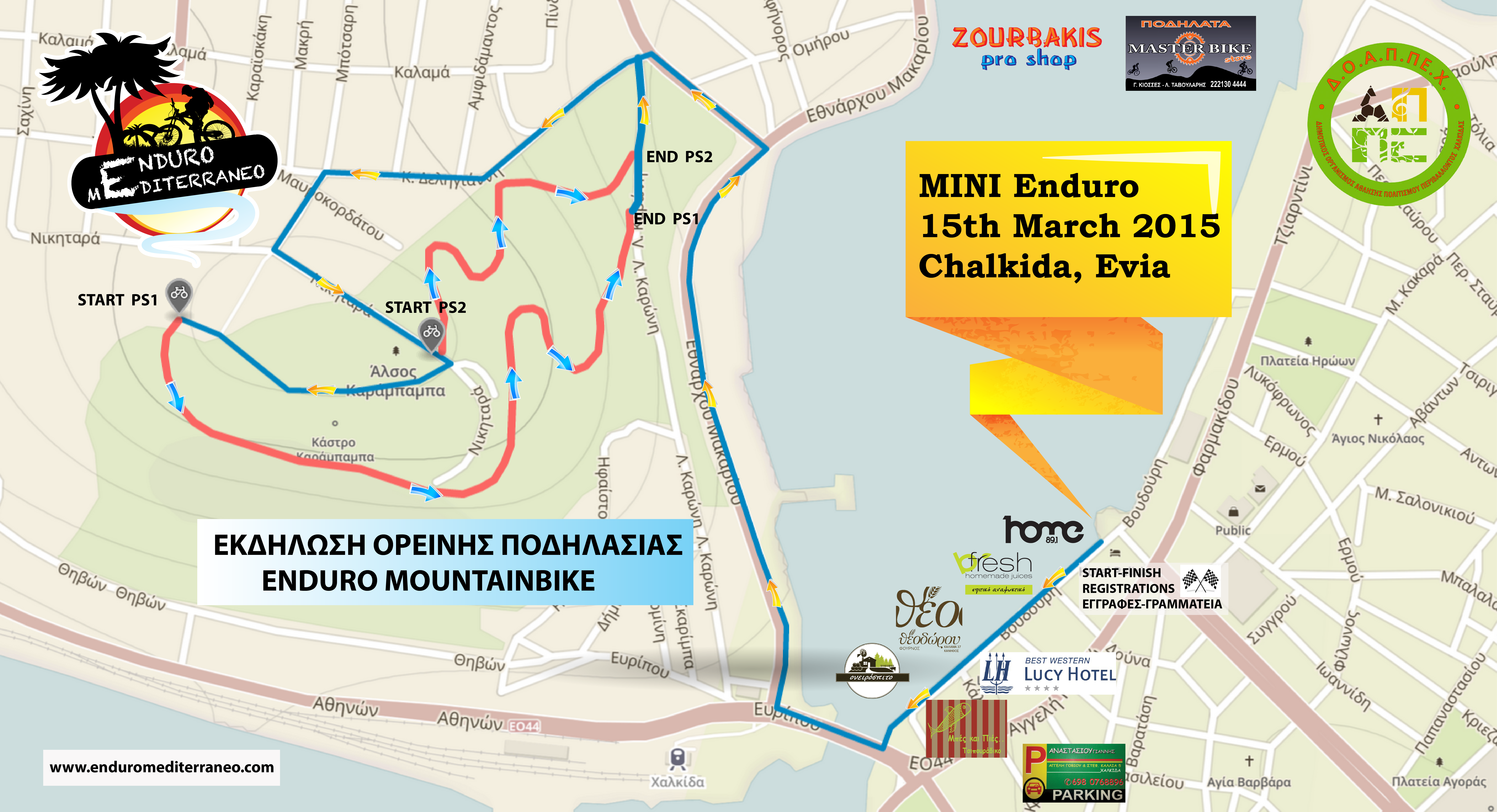  χάρτης Mini Enduro Mountainbike